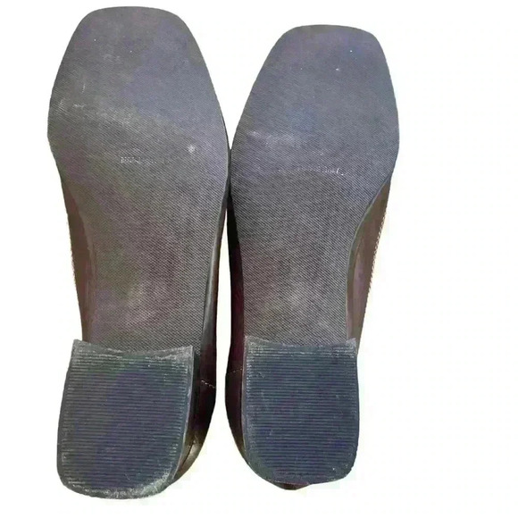 Rangoni Firenze Women's Shoes 6.6 B Brown Leather and SuedecSlip On Block Heel - Picture 9 of 10